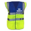 Dog Handler Printed Yellow and Blue Hi Vis Vest/Waistcoat, Security