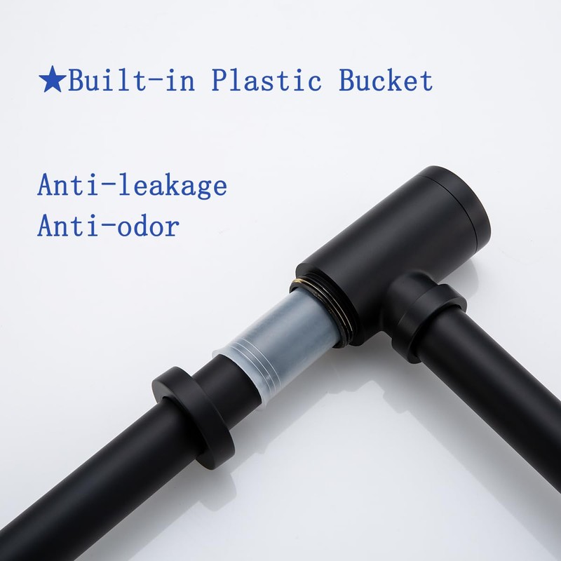 SWHYGER Contemporary Solid Brass Bottle P Trap Round 1 1/4