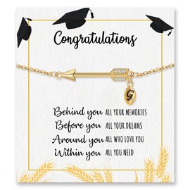 Regalos de graduación para ella 2024, 2024, regalos de graduación de la escuela secundaria, regalos de graduación para adolescentes y niñas de 5º grado de maestría, pulseras iniciales para mujeres,