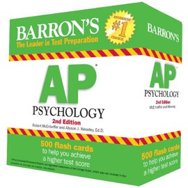 Barron's AP Psychology Flash Cards, 2nd Edition