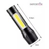 Importeek 20pz Lampara Tactica Militar Recargable Usb Led Linterna