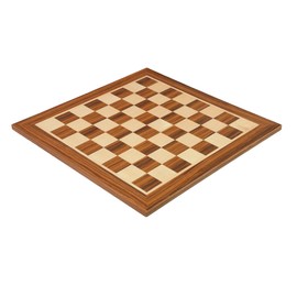 The House of Staunton Burmese Rosewood and Maple Wooden Tournament Chess Board - 2.0" Squares