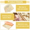 sourcing map 25 Pcs Gold Leaf Sheets 5.5" x 5.5"