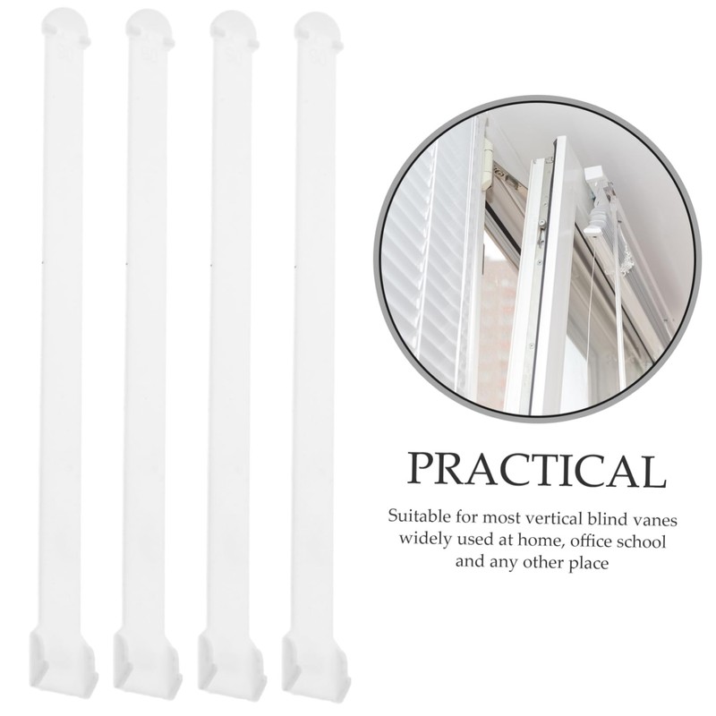 Levemolo Vertical Blind Locating Plates 100mm 50pcs Pack Sturdy Plastic