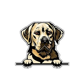 Yellow Lab Vinyl Sticker Decal - Labrador Retriever Sticker, for Tumblers, Laptops, Car Windows
