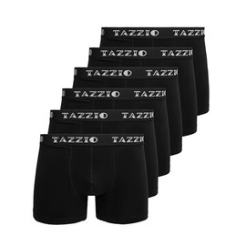 Tazzio BS1010 Men's Boxer Shorts Pack of 6, black, M