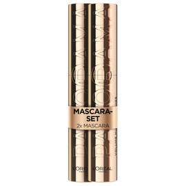 L'Oréal Paris Mascara for Extra Definition and Extra Volume with Panoramic Brush and Panorama Effect, Volume Million Lashes, Black, Twin Pack