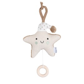 Baby's Only - Star-shaped Heaven Music Box for the Baby Room - Baby Music Box - For Boys and Girls - Beethovens 'For Elise' - 16 x 14 cm - Clay/Warm Linen