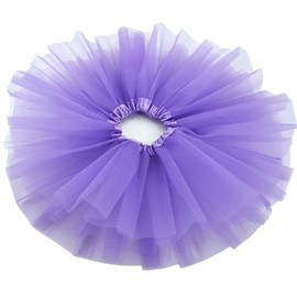 BGFKS 5 Layered Toddlers Tulle Tutu Skirt for Girls with Headband for Baby Girl Light Purple