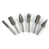 NUZAMAS Set of 6 Rotary Burrs 6mm Round Shank Woodworking