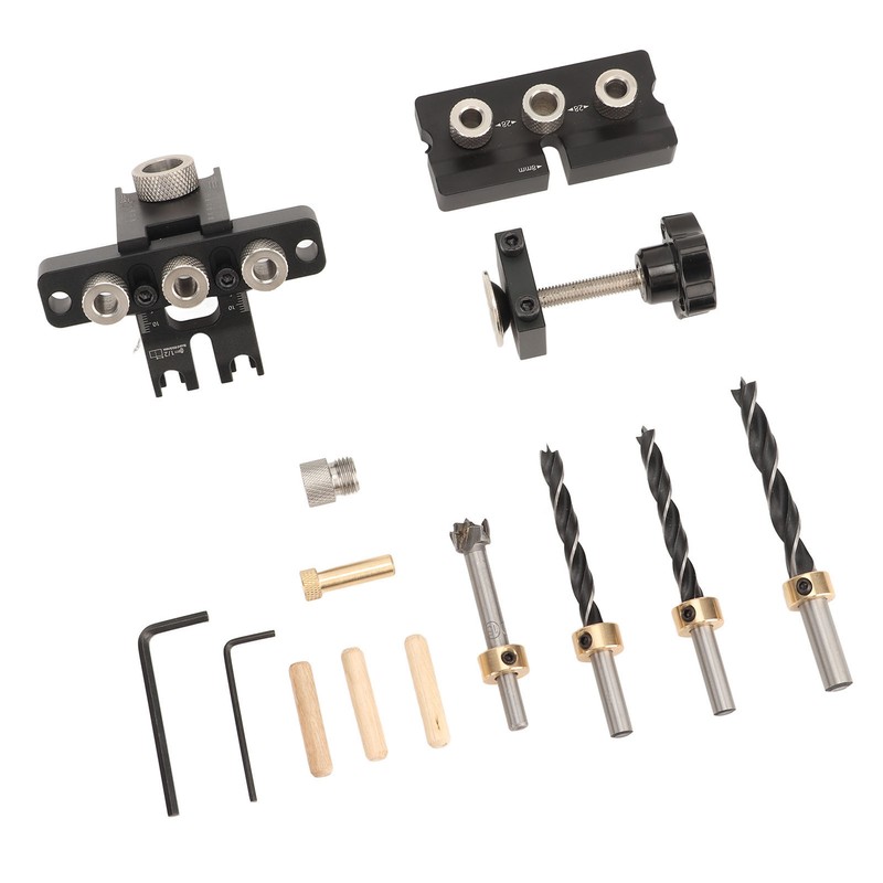 Dowel Jig Quick Precise Positioning Hole Drill Locator Aluminum Alloy