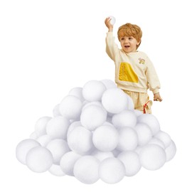 30Pcs 5cm Fake Snowballs White Realistic Artificial Snowballs,Fake Snowball for Kids Indoor Snowballs Fight Game,Xmas Fake Snow Balls for Children Adult Snowball Throw Games,Christmas Tree Decorations
