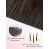 DOORES Invisi Edge Human Hair Tape in Extensions, 18 Inch,
