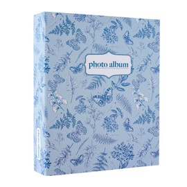 Grupo Erik Photo Album Slip-in Album 13 x 20 cm Blue Botany - Photo Album 13 x 20 cm - Photo Book for 304 Photos Photo Album - Photo Album to Insert