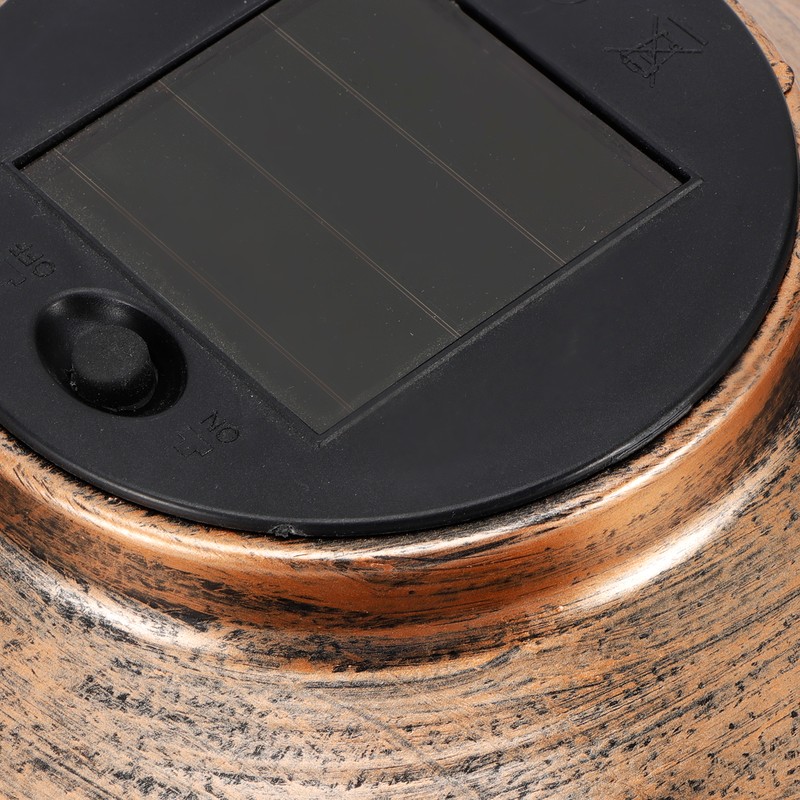 Solar Bird Feeder Solar Powered Garden Light Portable Hanging Hollow