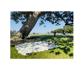 NOONOOJOOJOO 4’9” x 3’3” Compact Minimalist Water Resistant Canvas Mat,Kids/Single Use,Lightweight for Outdoor,Picnic,Beach