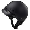 LS2 Helmets Bagger Motorcycle Half Helmet (Matte Black - Medium)