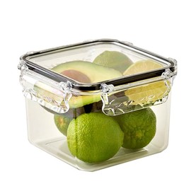 gotman Crystal Lock Airtight Food Storage Containers with Lids Set | BPA-Free Meal Prep Container | Microwave, Freezer and Dishwasher Safe Leak-Proof | Kitchen Fridge Organizer Fruit Boxes(47.3oz)