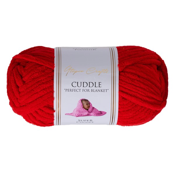Utopia Crafts Cuddle Super Chunky Chenille Soft Yarn for Knitting