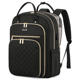 LOVEVOOK 17" Laptop Backpack for Women with Laptop Compartment, Water Resistant Travel Work Backpacks Purse Stylish College Business Teacher Nurse Computer Bag