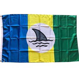 Mountfly JIMMY BUFFETT WELCOME TO FINLAND Landshark Margaritaville Fins Up Boat FLAG Banner 3X5 Feet