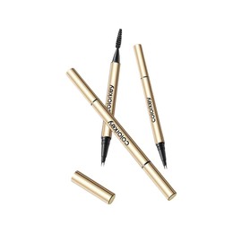COLORKEY 3D Binary Water Eyebrow Pen: Long-Lasting Waterproof Formula, Double Tips for Precise Application, Creates Root-Separated Natural Wild Brows, Soft Brown Shade (04 Smokey Ash Brown)