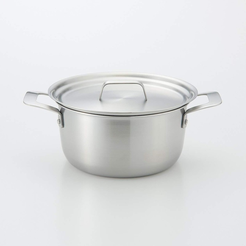 Mujin Ryohin Stainless Steel Multi-Purpose Lid for Diameter 20-22 cm
