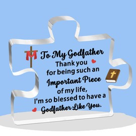 FMCC Godfather Gifts Godfather Birthday Gifts Acrylic Plaque Gifts for Godfather Father's Day Christmas Gifts