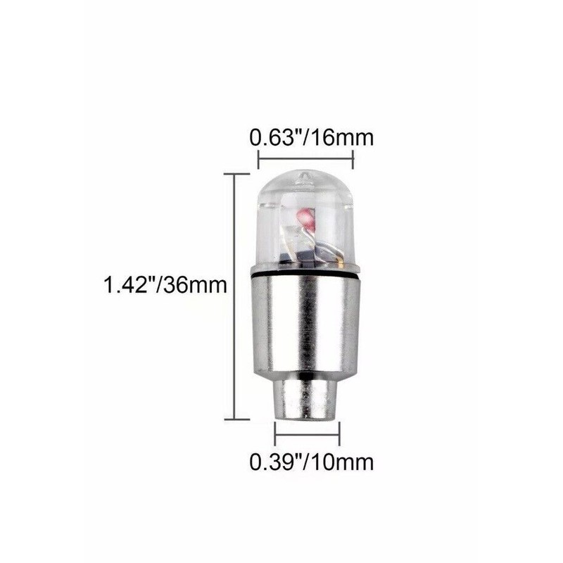 FF LED Purple Lights 2X NON FLASH Tire Wheel Valve