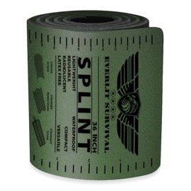 EVERLIT Survival 36 Inch Splint - Lightweight Reusable Combat Splint, Waterproof First Aid Medical Tactical Field Splint for Bone Fracture Treatment (36" Rolled)