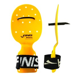 Finis Bolster Paddles - Schwimmflügel zum Runden-Training - Schwimmbad- und Schwimmzubehör - Schwimmausrüstung für Triathlon Training und mehr - Gelb