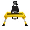 Homeon Wheels Aluminium RV Steps Adjustable Folding Step Stool with