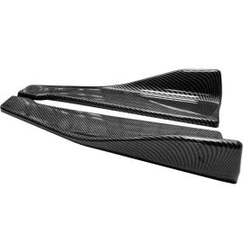 ZTT Carbon Look Rear Bumper Side Splitter Apron Spat Fits Lexus GS 350 300 2015-2020