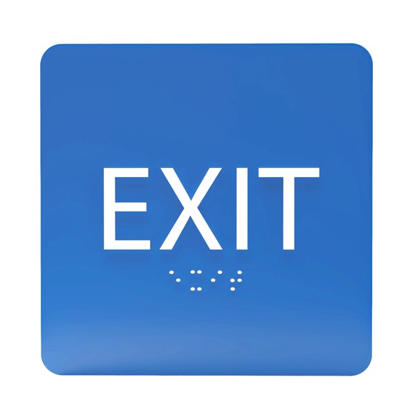 ADA CENTRAL SIGNS - 6" X6" Exit Sign - ADA