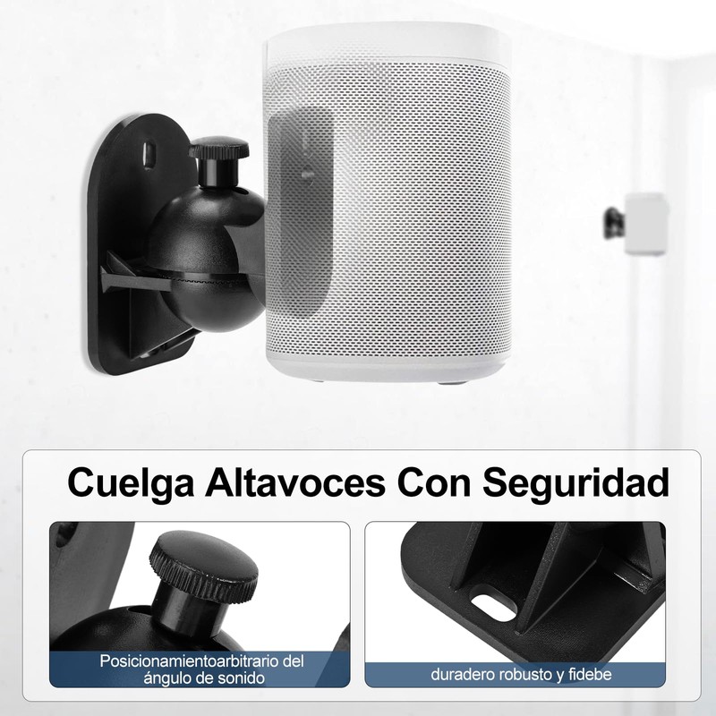 KCB 4 Juegos de Soportes de Montaje en Pared para