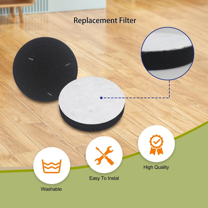 Replacement Filter Compatible with Basics Upright Bagless Vacuum Cleaner (4