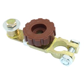 Zorfeter Top Post Battery Disconnect Switch, 12V/125A Battery Shut Off Switch Quick Disconnet for Truck Car Marine RV and Electrical Equipment(Red)