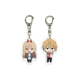 EBTY DREAMS Inc. - Set of 2 Chainsaw Man Acrylic Keychain Power, Denji v5