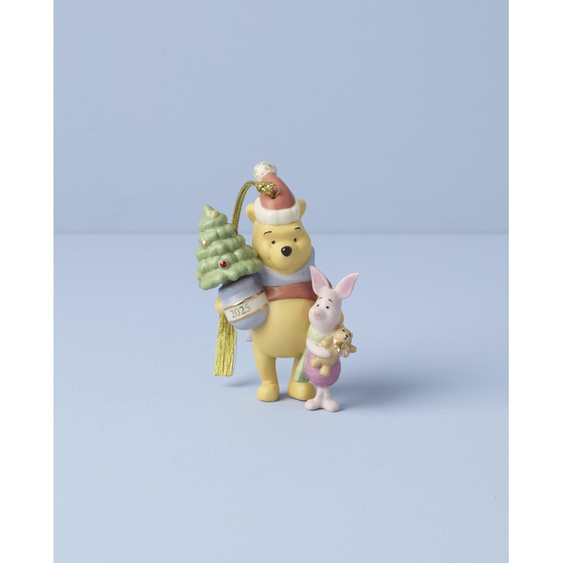 Lenox Ornament, 2025 Winnie The Pooh & Piglet Christmas Ornament,