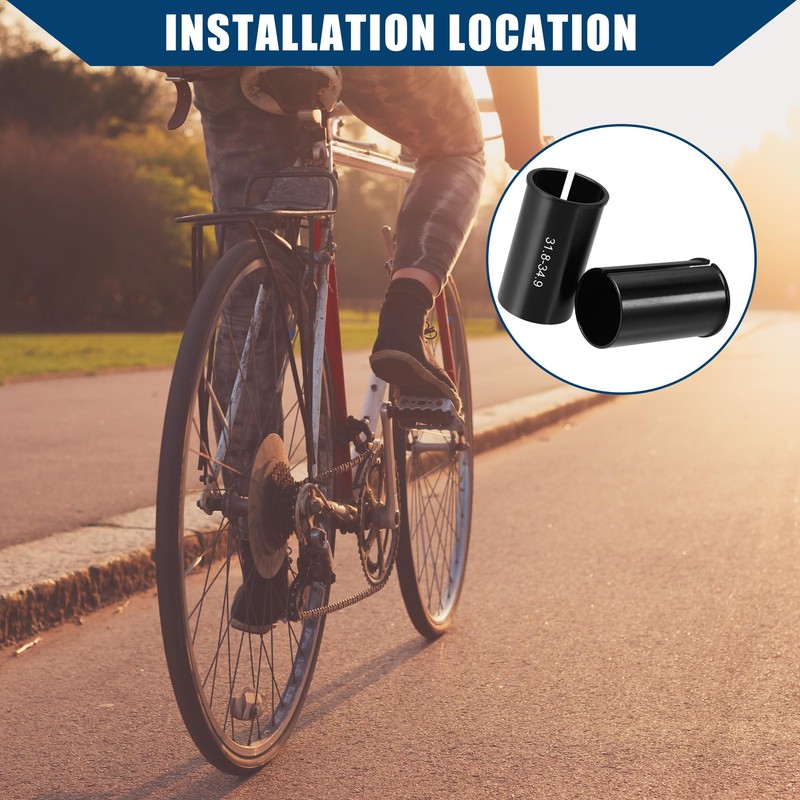 Hihaha Bike Seat Post Tube Adapter Reducing Sleeve 31.8mm to