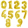 WedDecor 16 Inch Foil Balloons Number 8, Self-Sealing Foil Balloons,
