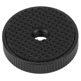 1/4 Inch Camera Aluminum Alloy Female Thumb Wheel 26 x 6.5mm Camera Lock Nut Adapter for Camera to Microphone Tripod Connecting