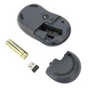 Wireless Mouse Black BT Or USB Receiver Silent Click Adjustable