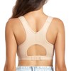 DotVol Women's Non-Wired Post-Operative Bra, Front Closure, Strong Hold Bra,