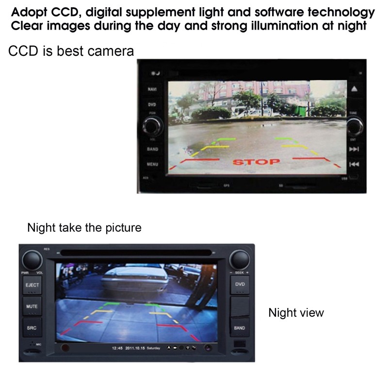 Car Reverse Camera CCD HD Rear View Backup Parking Cam