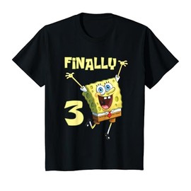 Mademark x SpongeBob SquarePants - Kids Original SpongeBob Square Pants - 3rd Birthday. Finally 3 T-Shirt