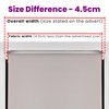 Furnished Blackout Roller Blind 100% Blackout Grey 60cm x 210cm