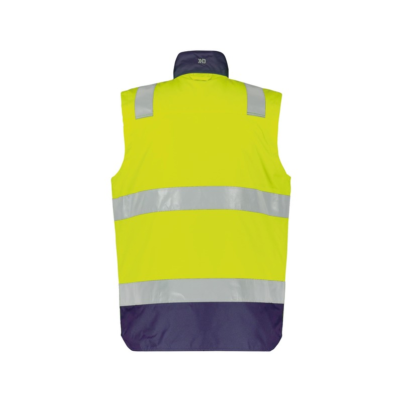 Bilbao Hi-Vis Jacket Yellow/Dark Blue