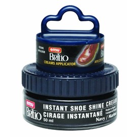 Moneysworth & Best Emu Brillo Instant Shoe Shine Cream Kit, Navy, 50 ml
