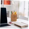 FUNOMOCYA 2Pcs Woven Pen Holders for Desk Multi Functional Rattan